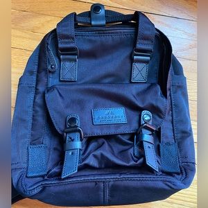 Doughnut Macaroon Mini Backpack - Black